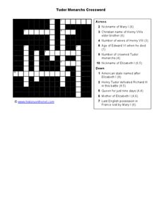 tudor crossword|tudor monarchs worksheets.